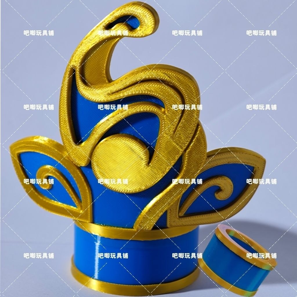 King Glory Sun Kwon cos Headdress Hair Crown อุปกรณ์เสริม Sun Kwon Head Crown 3D การพิมพ์ Props