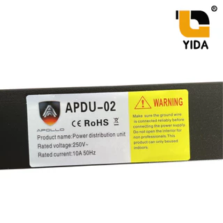 ปลั๊กไฟตู้ RACK PDU Rack 19 นิ้ว สำหรับตู้ Rack Network Server CCTV ปลั๊กพ่วง 6 / 8 ช่อง