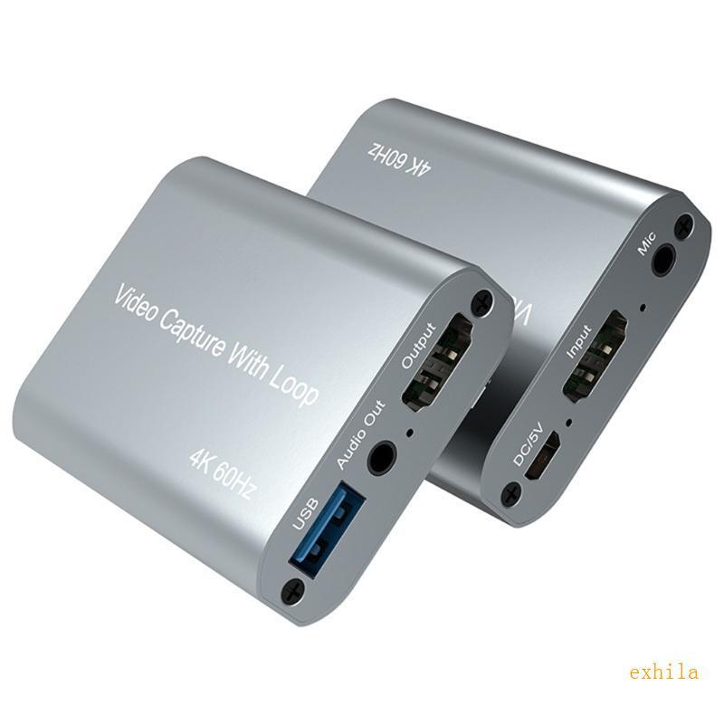 Exhila UHD HDTV Port Capturing Card พร้อมความละเอียด 3840X2160 สําหรับสตรีมมิ่งและบันทึกการประชุม