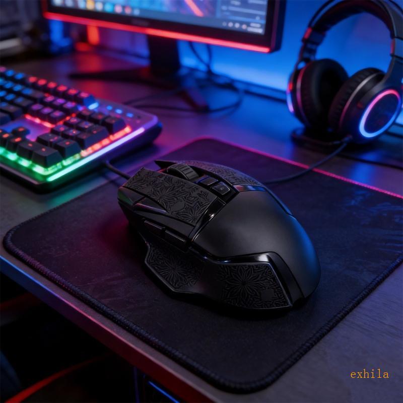 Exhila สติกเกอร์เมาส์ผิวสําหรับ G502 เมาส์ Anti Slip Grip เทปกลั่น Grip