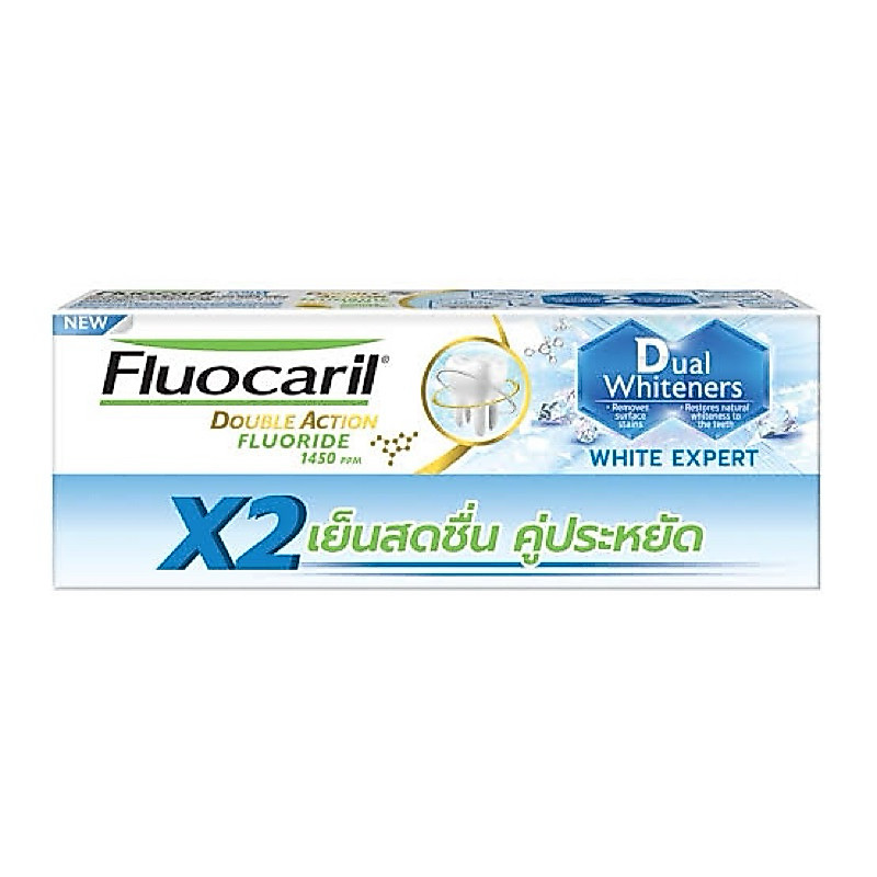 Fluocaril White Expert Toothpaste 150g x2