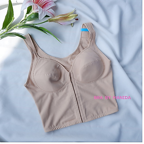 Wacoal -WO1601/WO1603 บราตัวยาว กึ่งสเตย์ ไม่มีโครง ฟองบาง ตะขอหน้า ใส่ง่าย