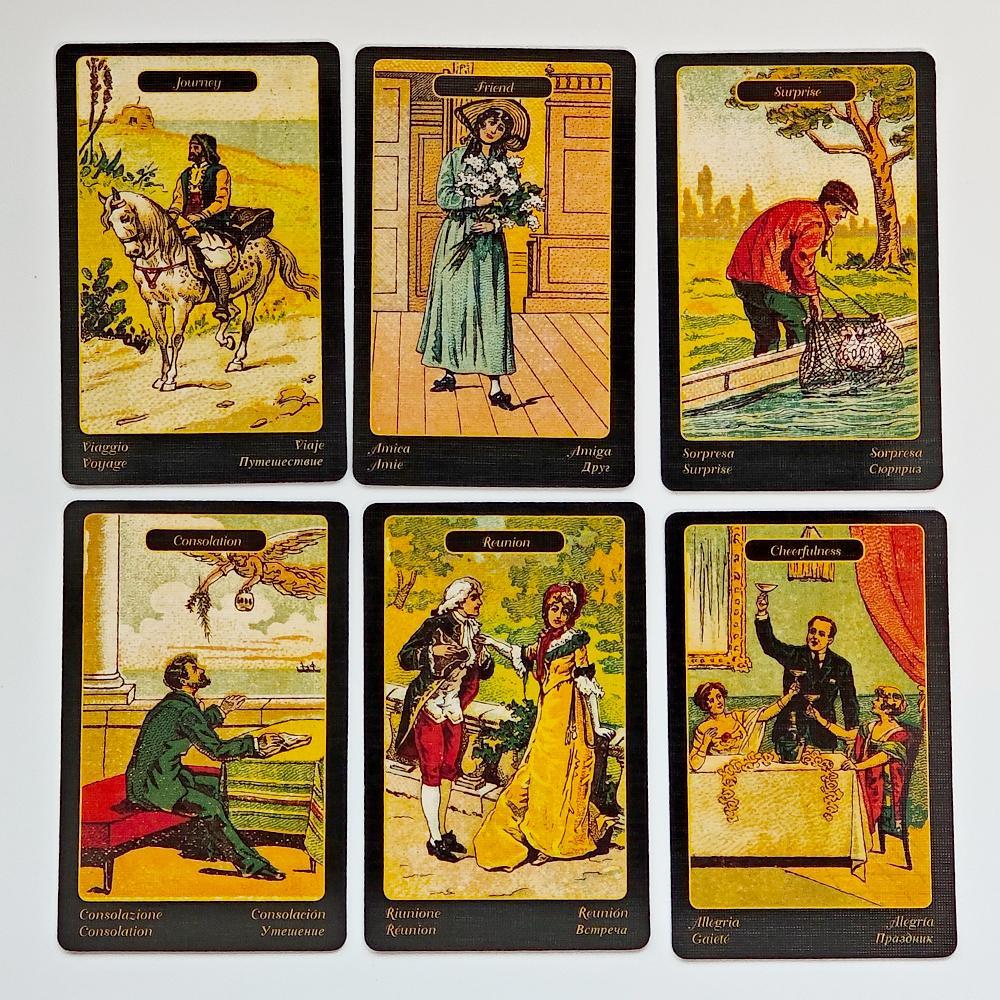 Gypsy Oracle Deck ภาษาอังกฤษและสเปน Edition 52 ชิ้น Oracle การ์ด 9*6 ซม. พิมพ์บน 350GSM