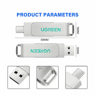 Ugreen OTG ไดรฟ์ปากกา Usb 512GB 1TB 2TB TYPE-C แฟลชไดรฟ์ PenDrive สําหรับ Android iPhone 15/16/17