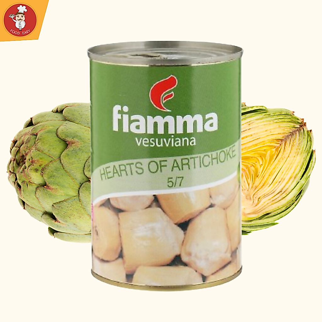 Artichoke ในน้ำเกลือ ดอกอาร์ติโชคในน้ำปรุงรส ขนาด 400 กรัม - Fiamma Hearts of Artichoke