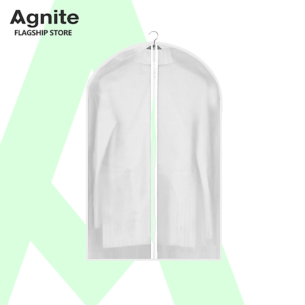 Agnite ถุงใส่สูท ถุงคลุมเสื้อผ้า ที่คลุมเสื้อผ้า มีซิปด้านหน้า ป้องกันฝุ่น Clothing Dust Bag
