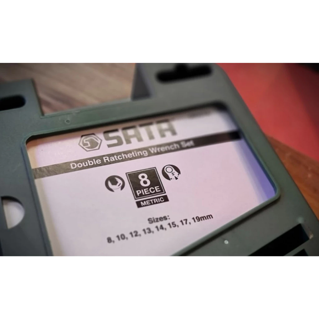 SATA ประแจแหวนข้างปากตายเกียร์ 8 ตัวชุด รุ่น 08007A (เบอร์ 8 - 19) ชุดประแจรวม ชุดประแจเกียร์ ชุดประแจแห thumbnail 3