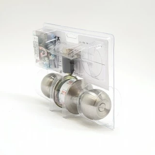 GlobalHouse SOLEX ลูกบิดห้องน้ำ สเตนเลส-304 รุ่น 5500 SS/BK สีสเตนเลส (แผง)