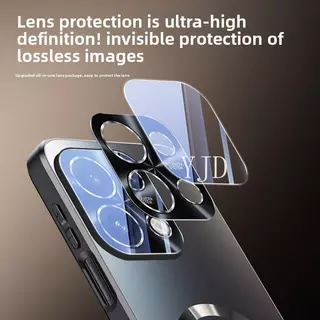YJD สําหรับ OPPO Reno16 Pro รุ่นใหม่ Matte ด้านหลังแผงเลนส์แม่เหล็กป้องกัน Attraction Anti-Drop เคสโทรศัพท์