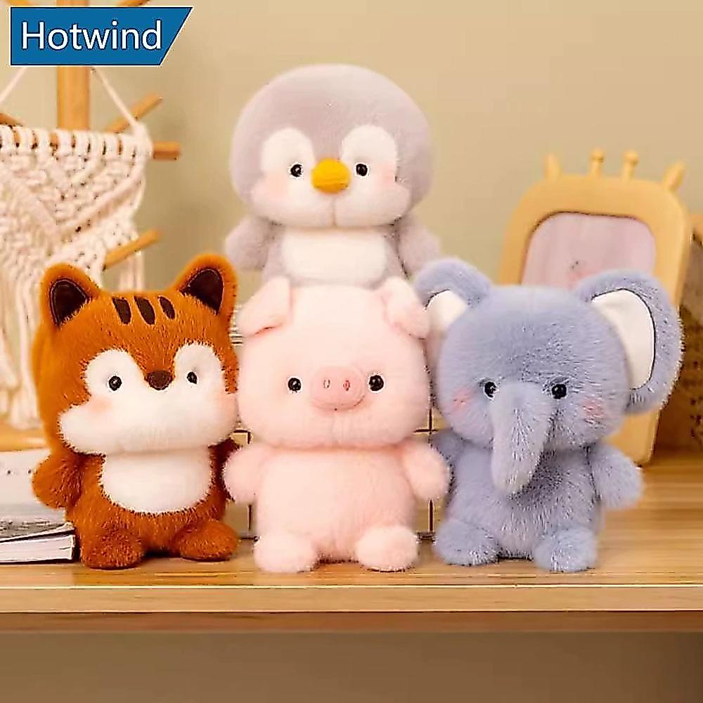 HW สัตว์น่ารัก Kawaii ของเล่นตุ๊กตา 16 ซม.การ์ตูนหมีกระต่ายตุ๊กตาตุ๊กตาเครื่องประดับโต๊ะ Soft Sleeping Companion วันเกิดคริสต์มาสของขวัญเด็ก K2X9