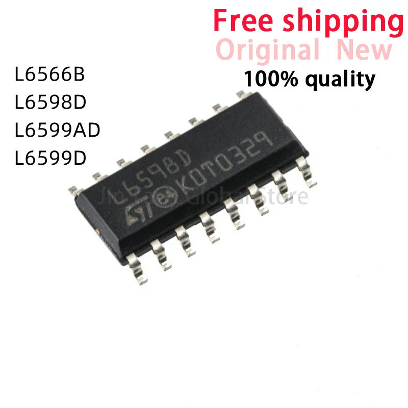 5PCS L6566B L6598D L6599AD L6599D L6566 L6598 L6599 SOP-16 ชิปขายส่ง