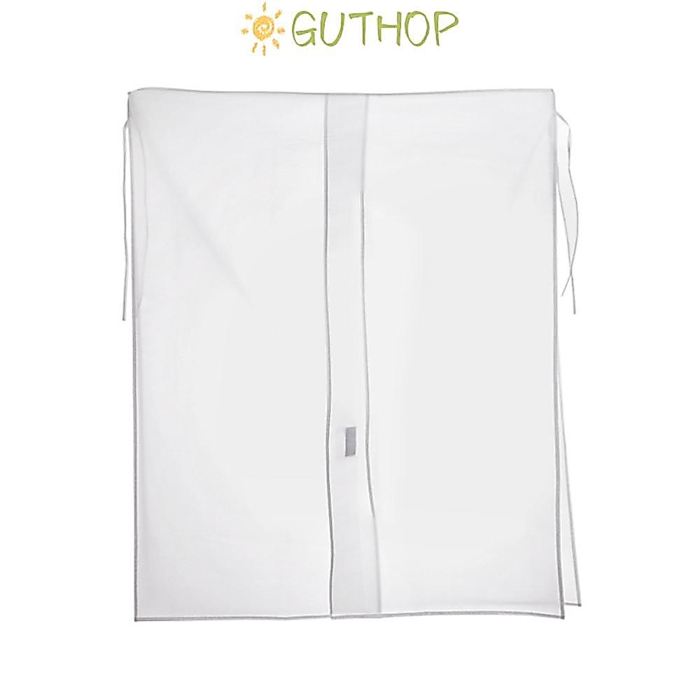 GUTHOP ผ้าคลุมกันฝุ่นเสื้อผ้า, ผ้าคลุมตู้เสื้อผ้าแบบกว้าง 90*120 ซม., ใช้งานง่ายความจุขนาดใหญ่เสื้อสูทป้องกันเสื้อผ้าทุกวัน