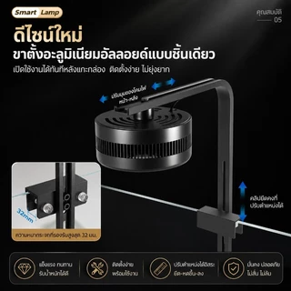 COD โคมไฟ LED WRGB+UVA Full Spectrum สำหรับตู้ปลาและไม้น้ำ ส่องสวย สีสดใส