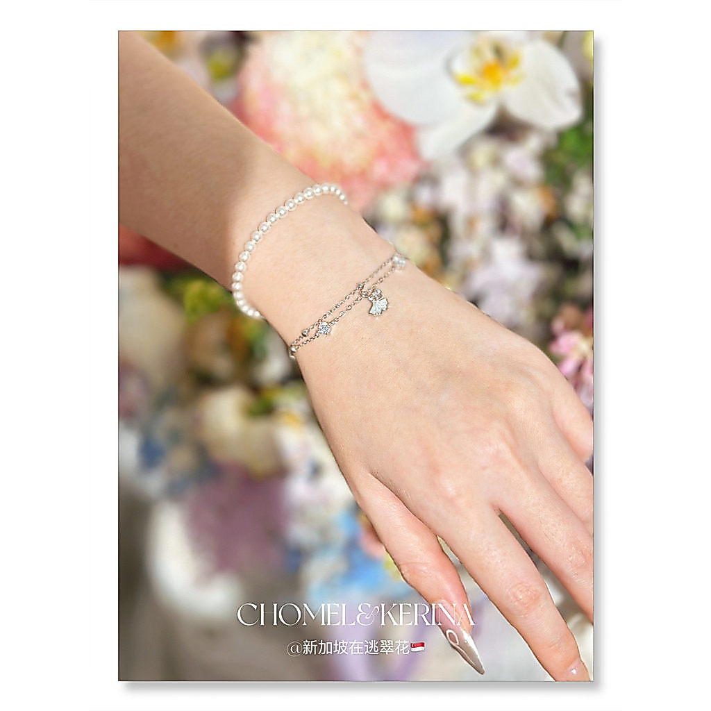 ÑSi Dhops Silver 999 High Ankled Design Bracelet Light Star Red Cat Little Apricot Foot Silver 999 D
