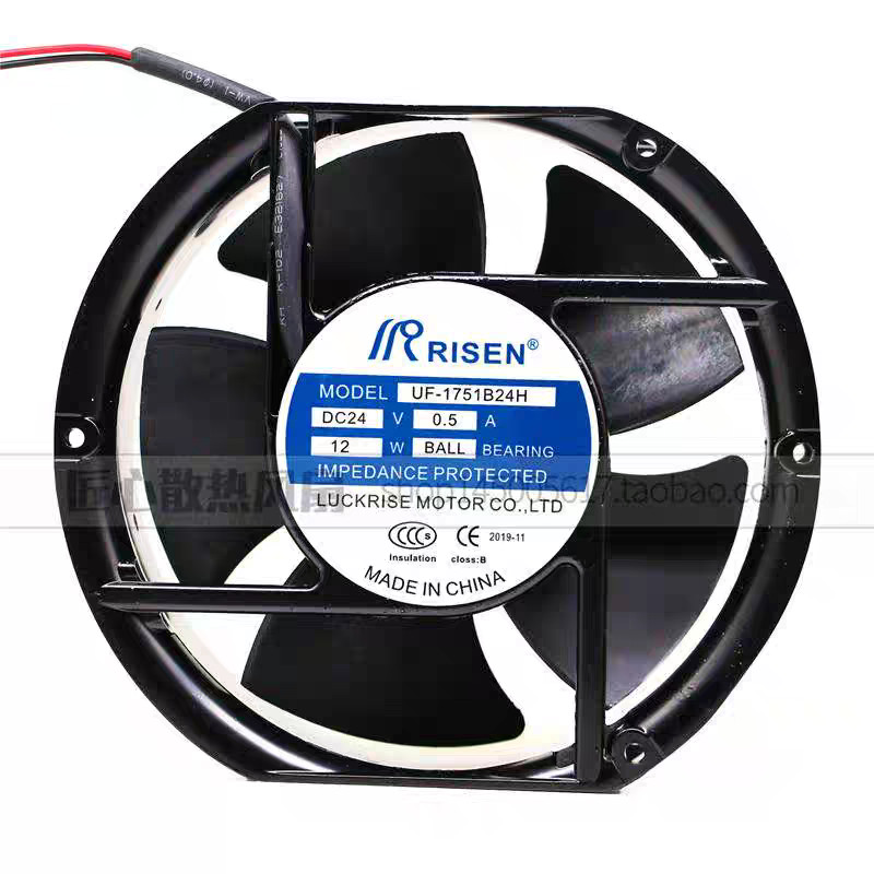 全新risen รุ่น uf-1751b24h dc24v 0.50a 12w 17*150* ผง热风