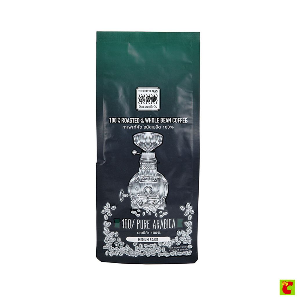 เดอะ คอฟฟี่บีน กาแฟ อราบิก้า 100% คั่วชนิดเมล็ด 250 ก.
