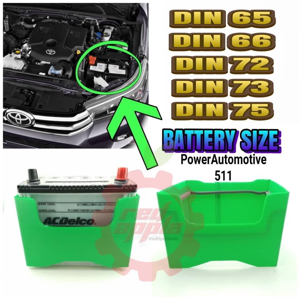 DIN66 / DIN 72 / DIN 73 / DIN 75 / 370LN3-MF / 57412-LN3 ฝาครอบป้องกันแบตเตอรี่