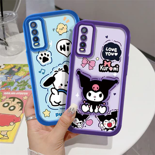 TPU ซิลิโคนนุ่มเคสโทรศัพท์สําหรับ VIVO V2054 V2070 V2037 V2026 V2033 V2042 V2069 V2028 V2102 V2039 V2068 V2029 V2043 V2048 น่ารักการ์ตูน Kuromi หมีกันกระแทก