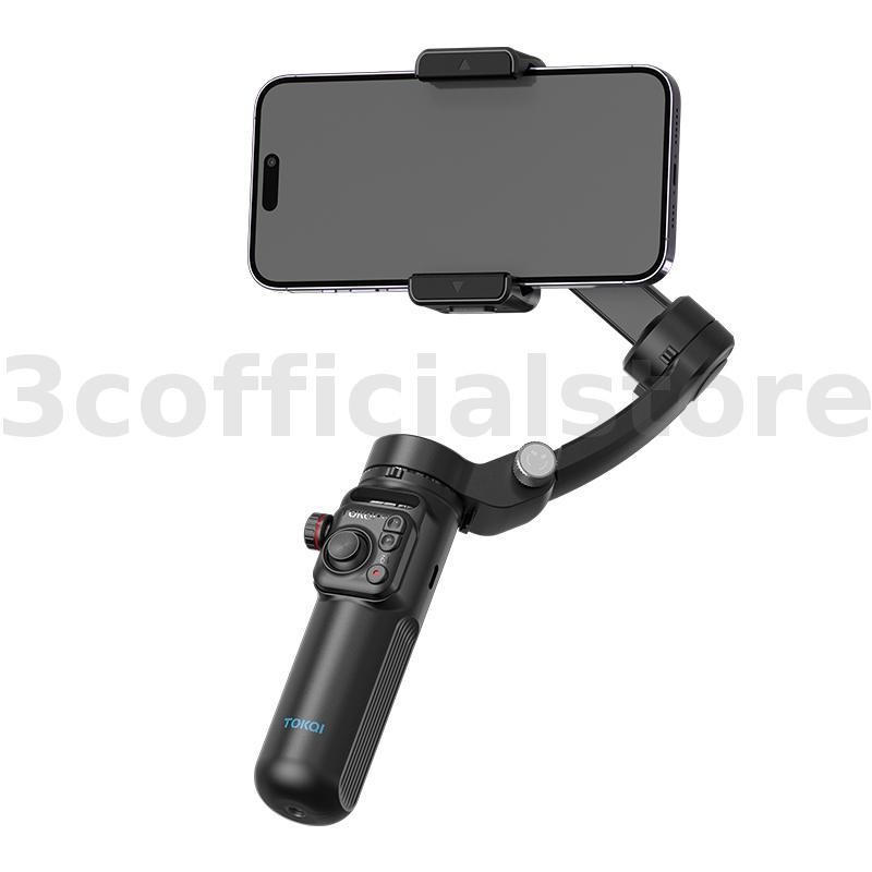 TOKQI M02 AI โทรศัพท์มือถือ Stabilizer 3 แกนพับ Gimbal ที่ถอดออกได้แม่เหล็กรีโมทคอนโทรลการติดตามอัจฉ