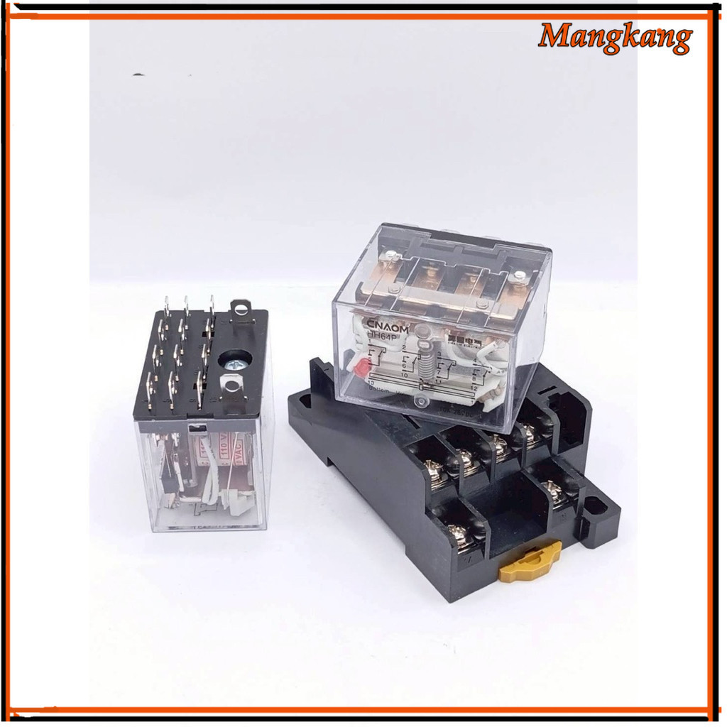 งานแท้ Relay รีเลย์  Ly4 LY4N  LY4. 110VAC ใส่ รีเลย์ Ly4 10a ของใหม่ พร้อมส่ง