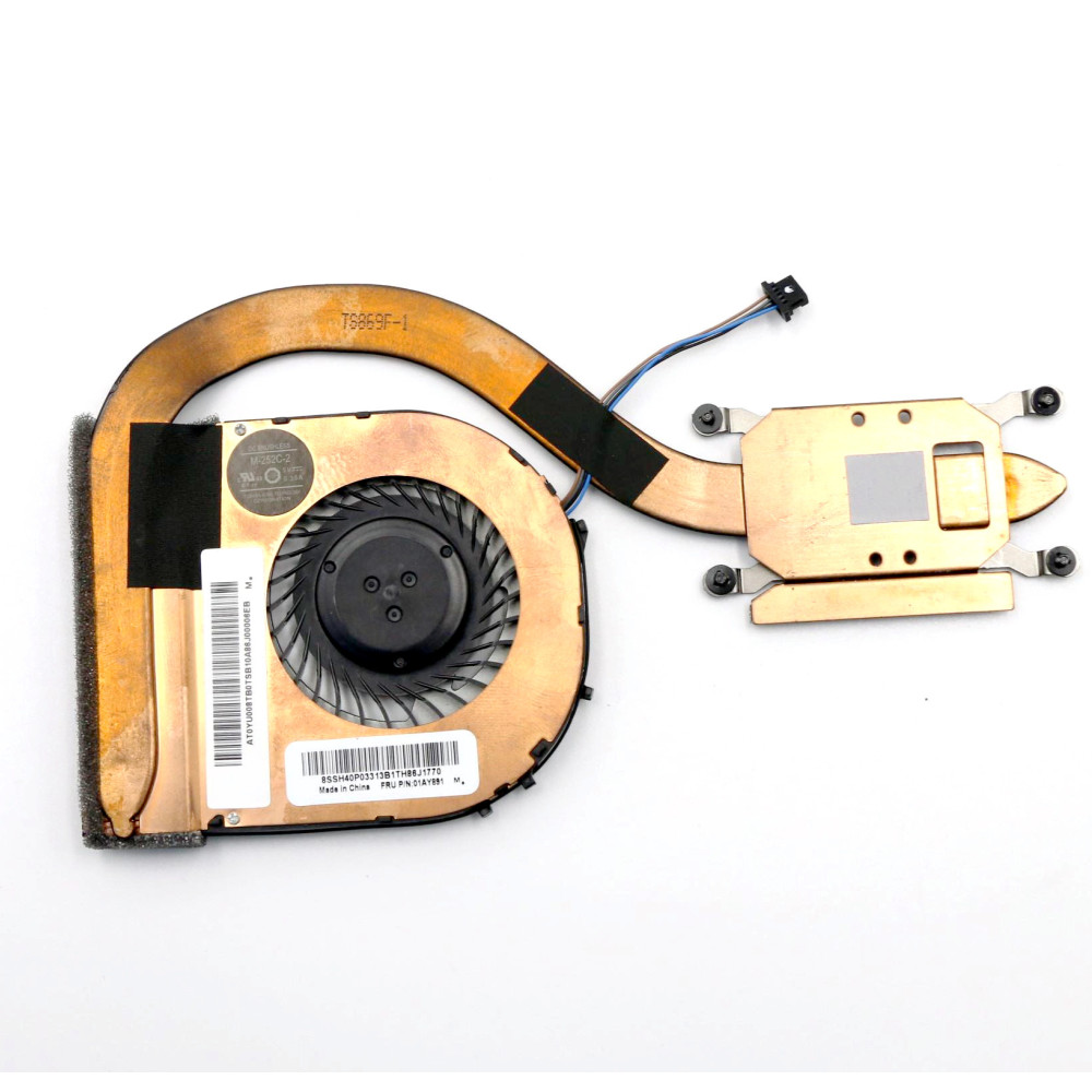 พัดลมโน๊ตบุ๊ค Lenovo Thinkpad T460S T470S ดั้งเดิมรวบรวมจอแสดงผลหม้อน้ํา CPU 00JT920