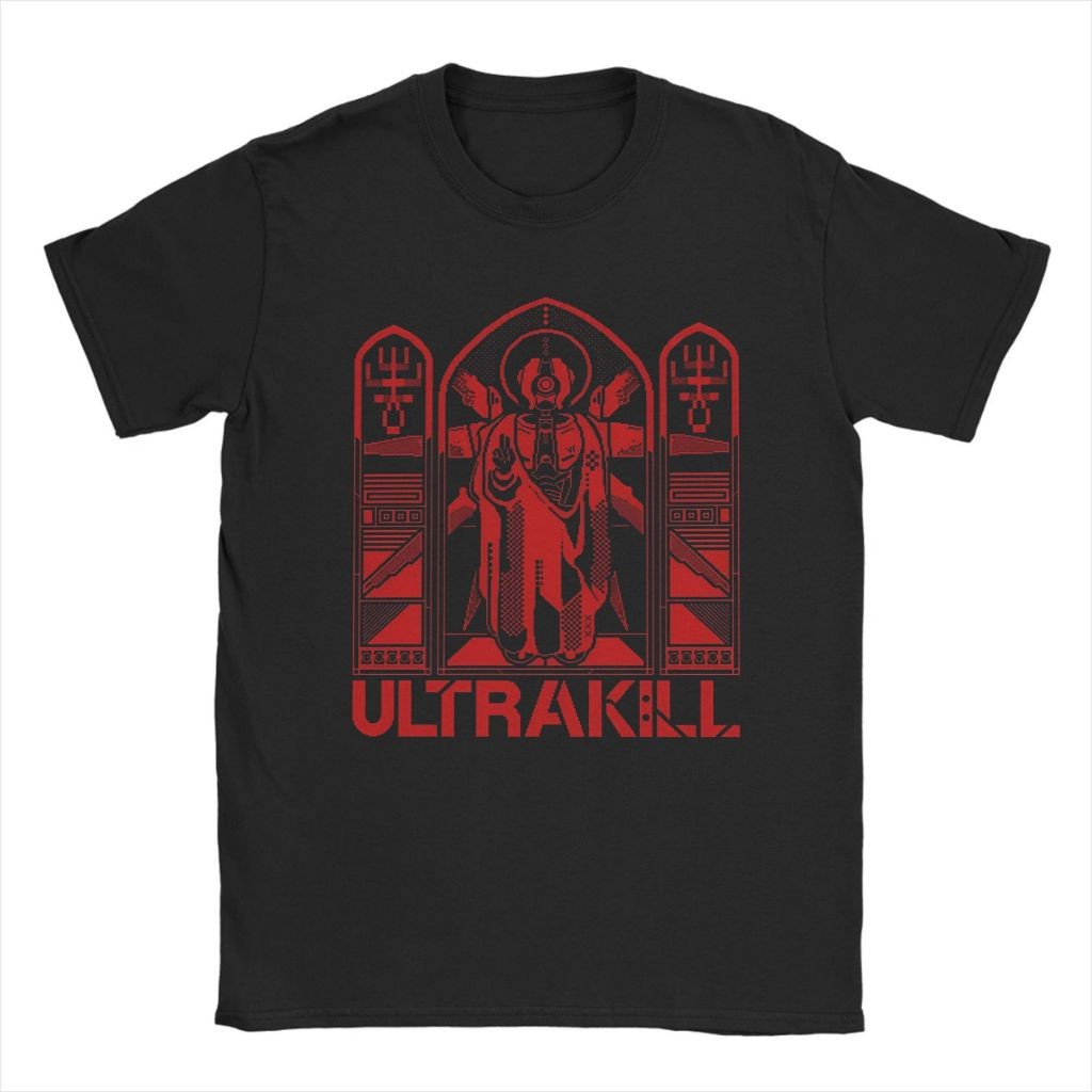 เสื้อยืดผ้าฝ้าย 100% Men Ultrakill v2 Gabriel คอกลม แขนสั้น สไตล์สตรีทเรโทร