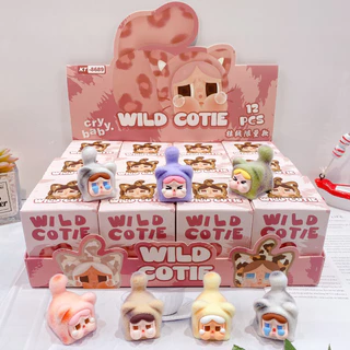 1 boxมี 12 ตัว กล่องสุ่ม CRY Wild Cutie จิ๋ว คายขนกำมะหยี่ โมเดลคาย เจ้าแมวเหมียวน่ารักมาก ของขวัญ เบบี้ทรี ตุ๊กตาตัวฮิต