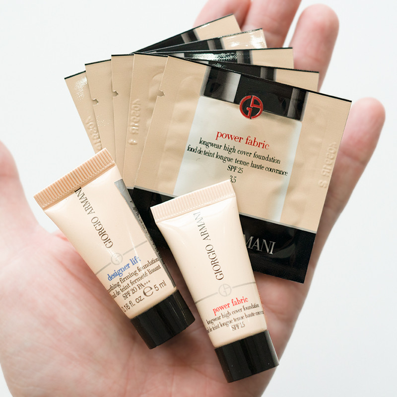 เคาน์เตอร์ในประเทศ/Armani Blue Label Master/Red Label Power Liquid Foundation ตัวอย่างปานกลาง