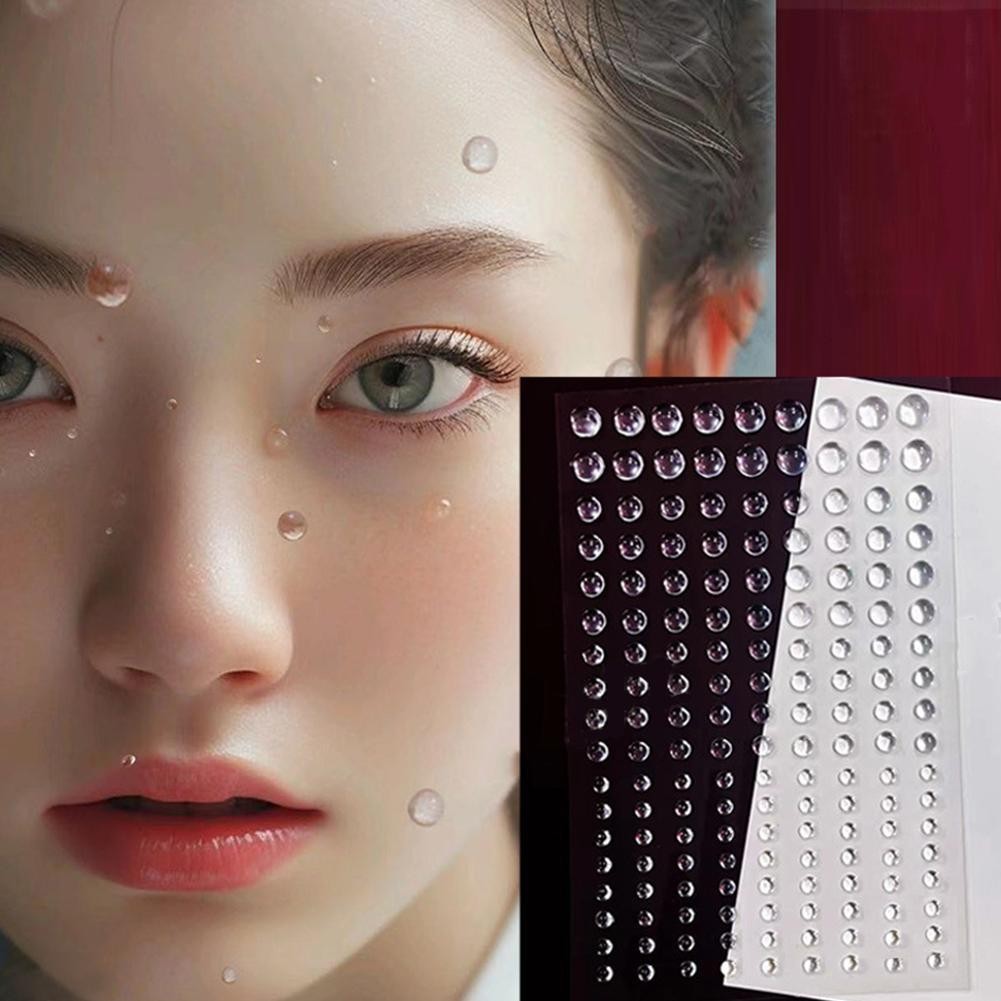 สีสันKpop Girl Groupสติกเกอร์แต่งหน้าประกายคอนเสิร์ตTear Eye Waterหยดโปร่งใสZ5i3