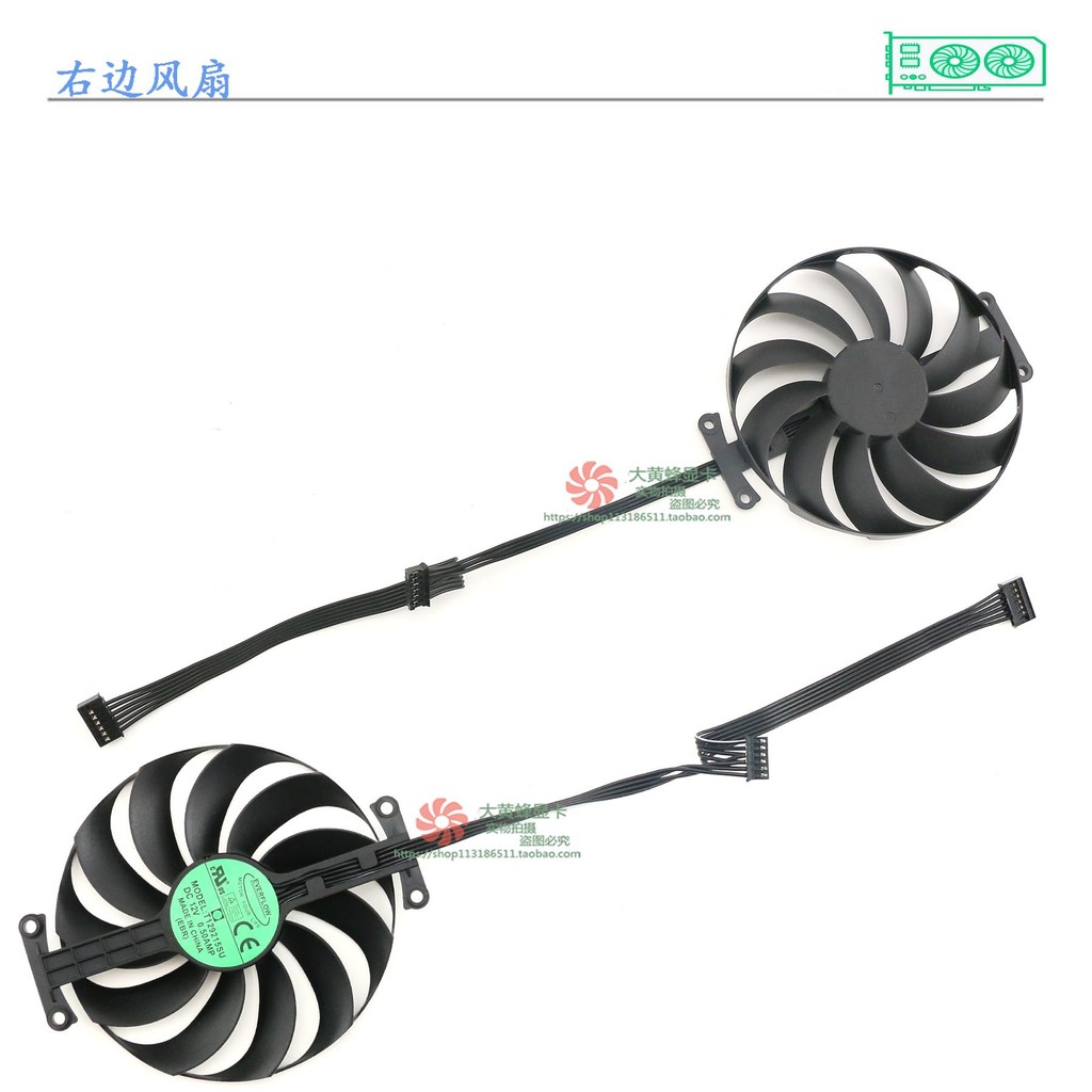 เหมาะสําหรับ ASUS ASUS RTX3060 Megalodon RTX3070 3060ti LHR DUAL OC พัดลมกราฟิก