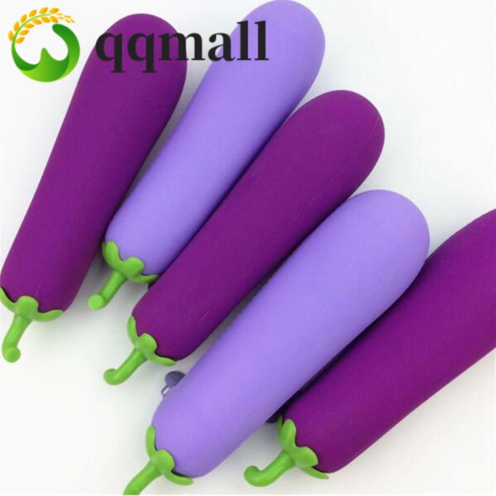 Qqmall กระเป๋าดินสอ ชนิดซิลิโคน ลายผักน่ารัก ความจุขนาดใหญ่