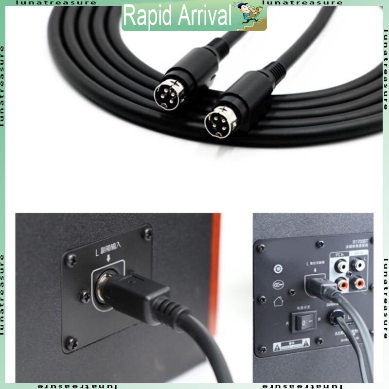 สายลําโพง DIN แบบโล่ทองแดง 4Pin สําหรับเสียงคุณภาพ R1700BTR1600TIII