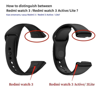 สายซิลิโคนกีฬา for Smartwatch Redmi Watch 3 Active / 3 Lite จัดเรียง Polos Warna สายรัดข้อมือเข็มข้อมืออุปกรณ์เสริม