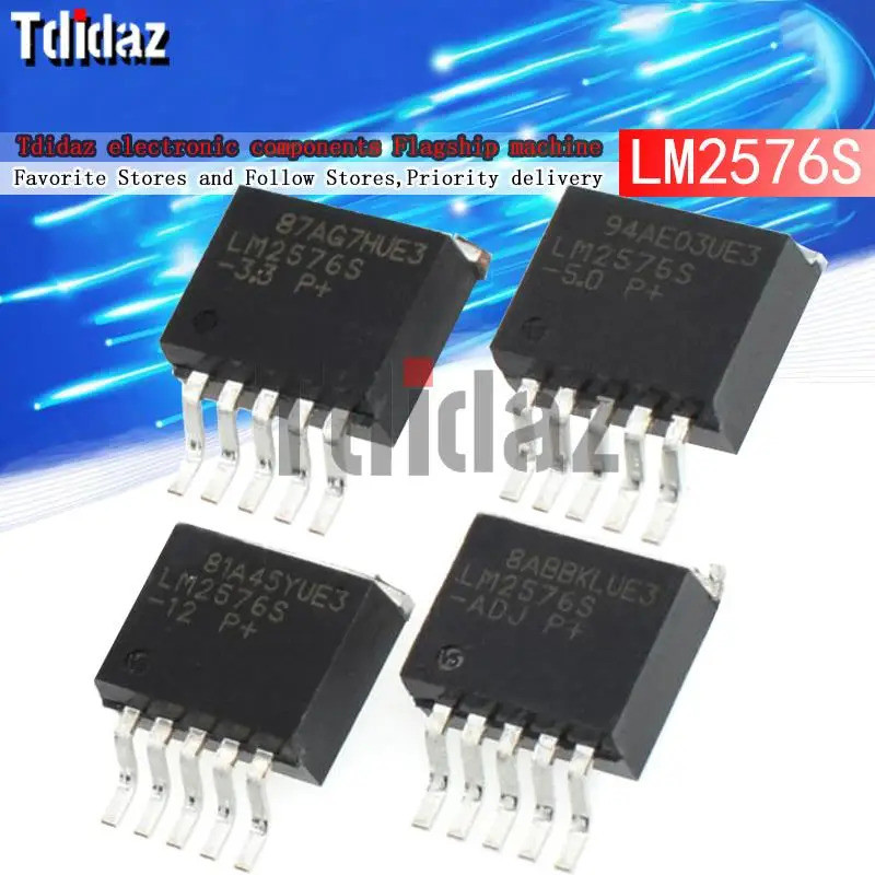 5 ชิ้น LM2576S TO263 TO-263 LM2576S-3.3 LM2576S-5.0 LM2576S-ADJ LM2576S-1.2 LM2576S