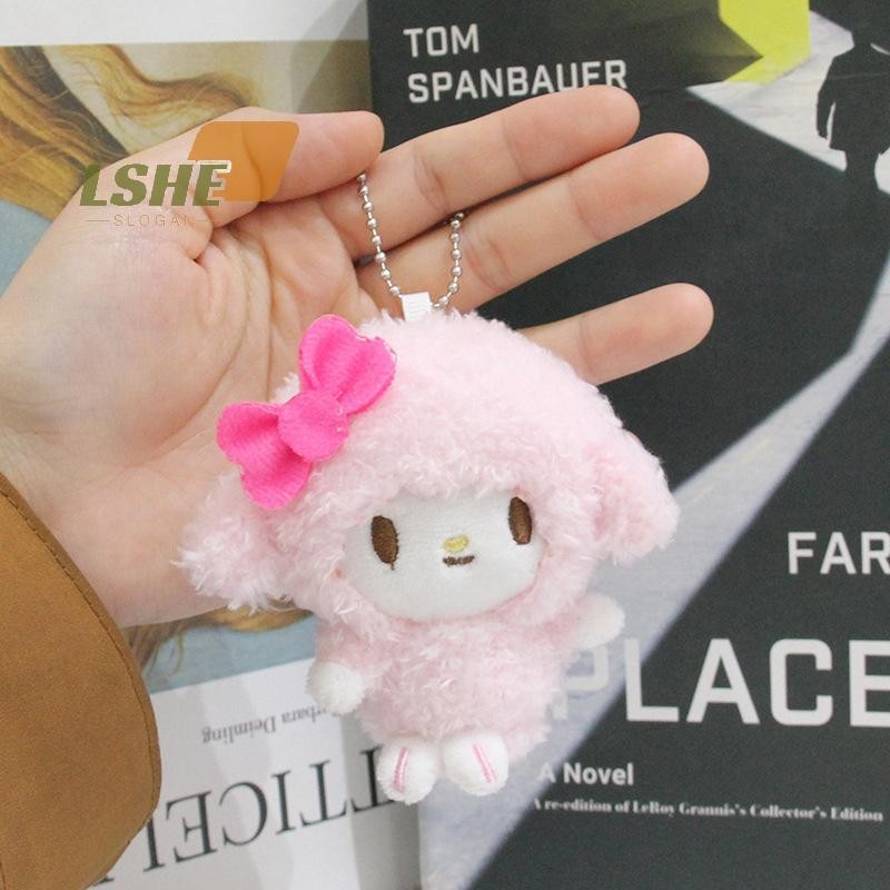 พวงกุญแจเปียโนตุ๊กตาการ์ตูนอะนิเมะ สีชมพู kawaii จาก Sanrio สำหรับตกแต่งกระเป๋า และเป็นของขวัญใหม่