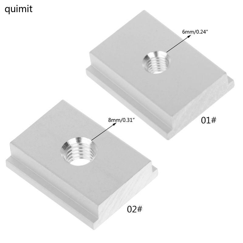 QUIM M6 M8 T-slot T-Slider เลื่อน Nut สําหรับงานไม้เครื่องมือ Slot Fastener Jigs Pressi