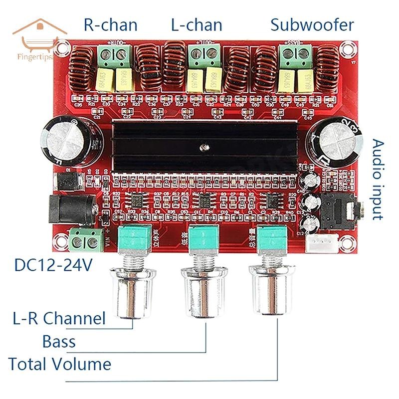 FIN TPA3116D2 ช่อง 2.1 ซับวูฟเฟอร์ดิจิตอลเครื่องขยายเสียงโมดูล XH-M139 12V – 24V 2*50W + 100W HiFi เครื่องขยายเสียง TH ราคา ถูกที่สุด ดีลบีเคเค แกลเลอรีภาพที่ 3
