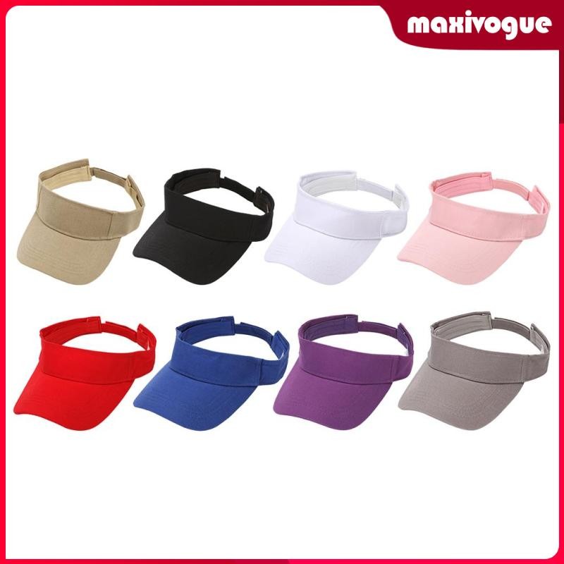 [Maxivogue] Sun Visor Cap Tennis Golf Sport สําหรับผู้ชายและผู้หญิงฤดูร้อน ทนทาน และน้ําหนักเบา