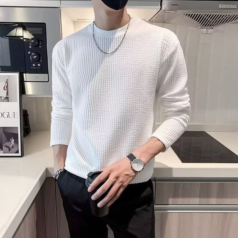 เสื้อยืดแขนยาวผู้ชาย EERSHENSHI ใหม่ สำหรับการสวมใส่อเนกประสงค์และลำลอง