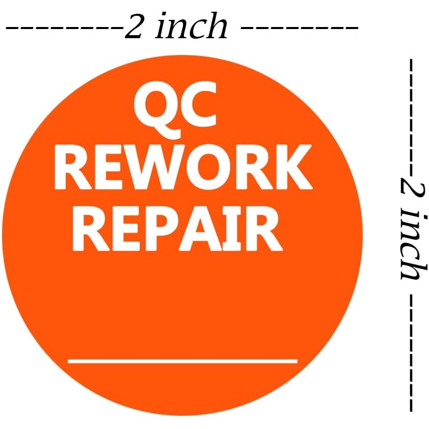QC Rework Repair คลังสินค้าป้ายสินค้าคงคลัง,Qulity Control Check สติกเกอร์,2 นิ้ว 500 ชิ้นต่อแพ็ค II