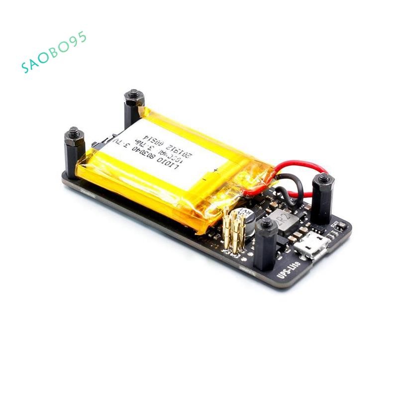 [ขายร้อน S5]ใหม่ UPS Lite V1.2 UPS Power HAT Board พร้อมการตรวจจับไฟฟ้าแบตเตอรี่สําหรับ Zero Zero W