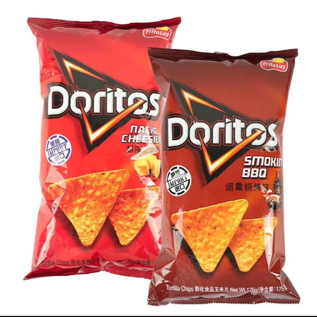 รุ่นไต้หวัน Doritos/Doritos รสชีสหนาพิเศษ รสบาร์บีคิว คอร์นเฟลก g อาหารป่อง LSC95