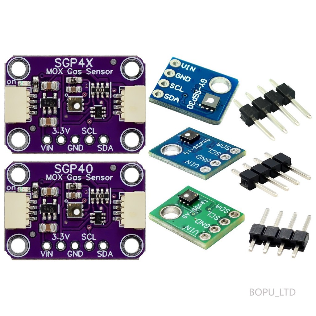 SGP41 SGP40 SGP30 เซ็นเซอร์คุณภาพอากาศชิปตรวจจับ TVOC ดิจิตอลสําหรับ Arduino Demo Board