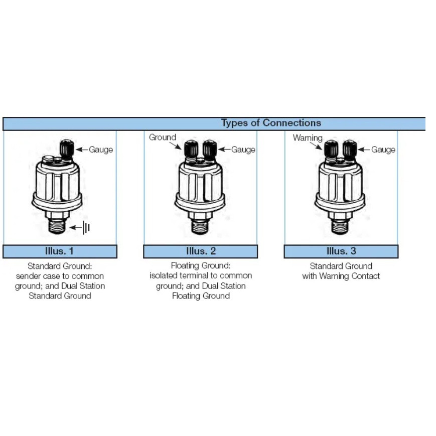 Universal VDO เซ็นเซอร์ความดันน้ํามัน 1/8NPT 10 มม.0-10BAR สําหรับเครื่องกําเนิดไฟฟ้าดีเซล Part - รูปที่ 6