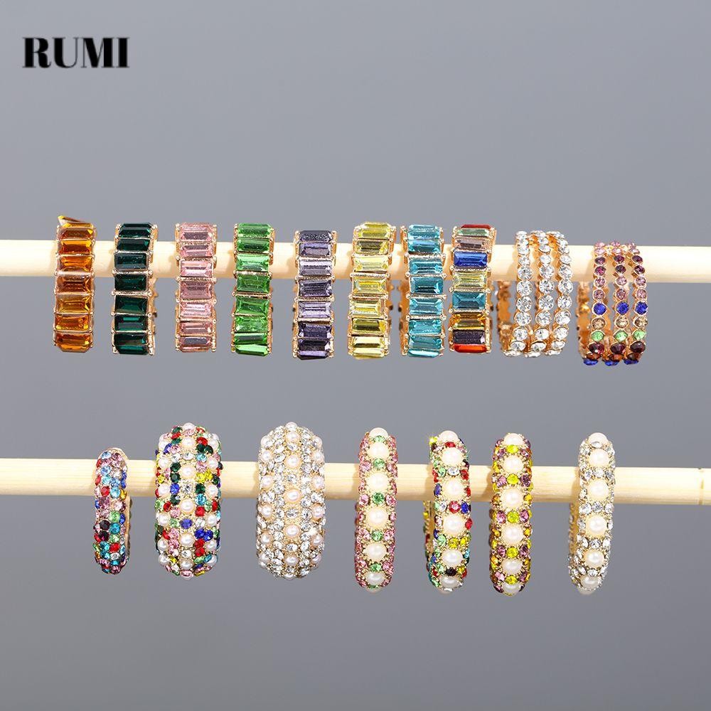 รูมิ‌ Cubic Zirconia Ear Cuff เครื่องประดับแฟชั่นของขวัญไม่มี Pierced ไม่มีต่างหูเจาะ Party C-รูป