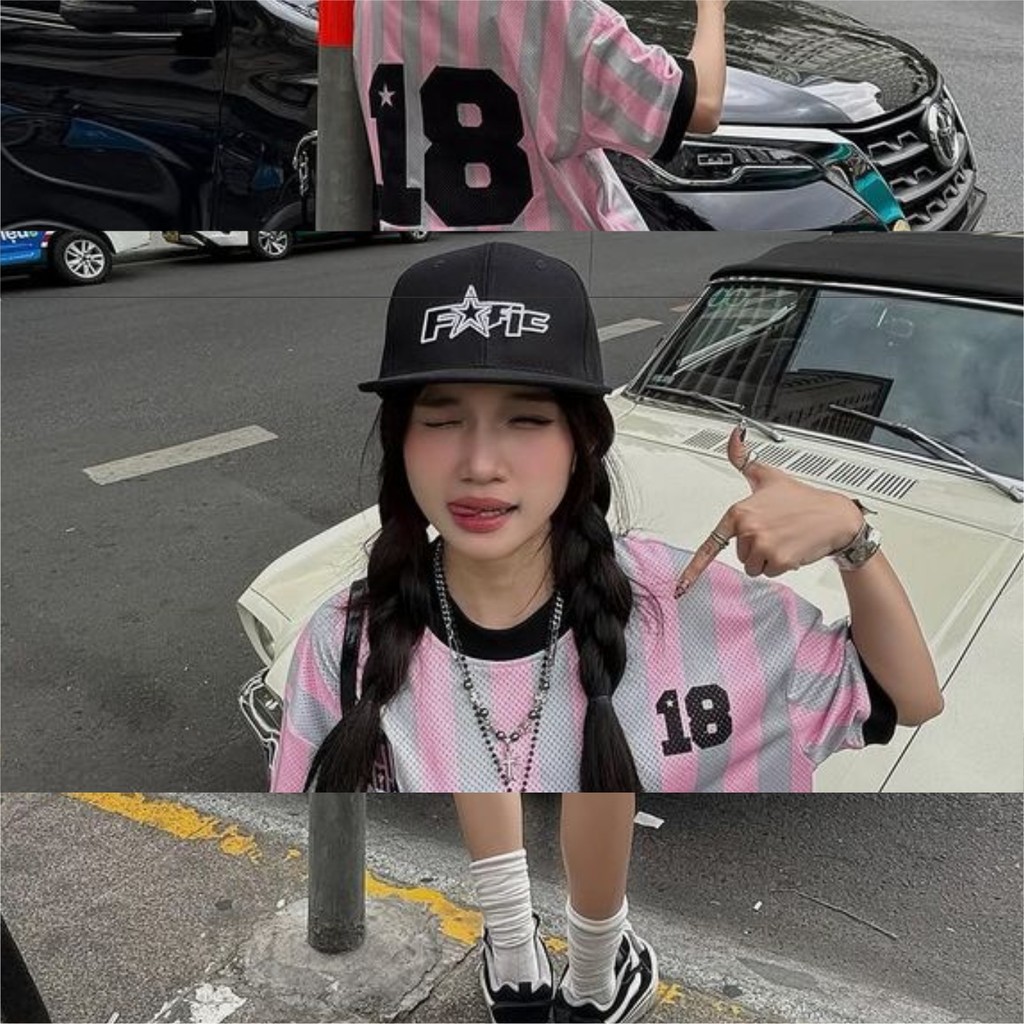 KOREAN RIBBON COQUETTE JERSEY / COQUETTE JERSEY / เสื้อผ้า / เสื้อผ้า KALCER / ฟรีชื่อและหมายเลข