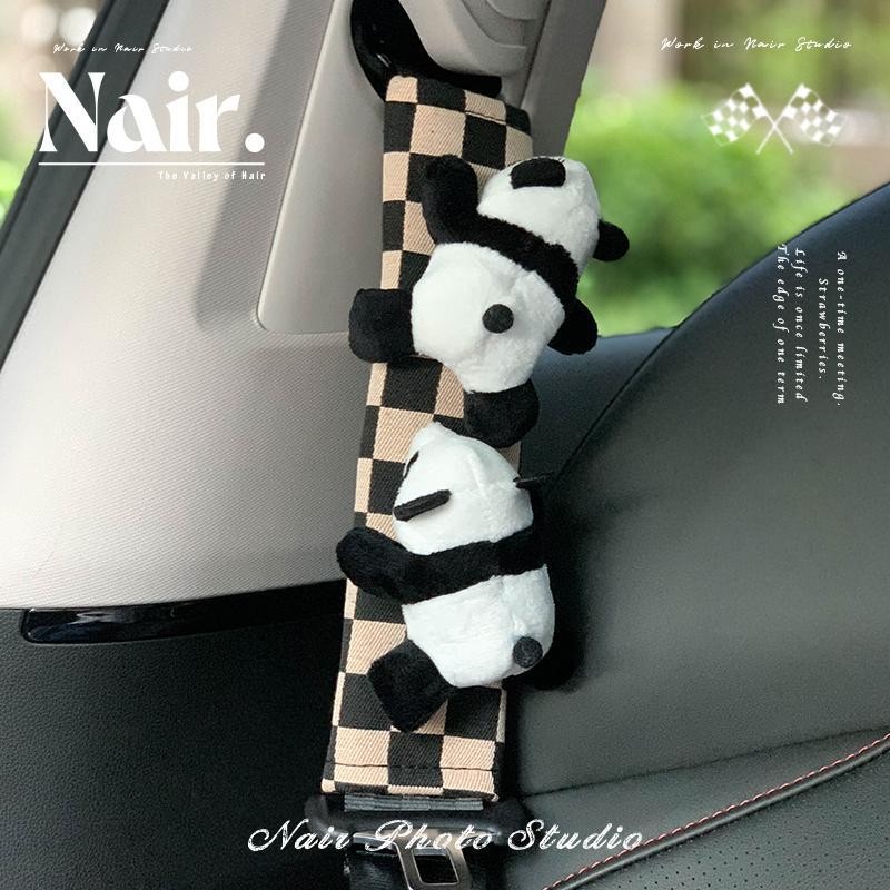 ที่คาดไหล่เข็มขัดนิรภัยรถยนต์ ที่คาดไหล่เข็มขัดนิรภัย Gulli Neil Panda Climbing Car Seat Belt Should