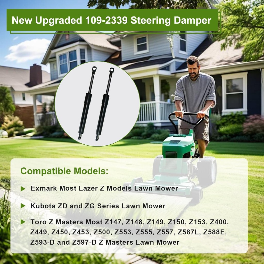 อัพเกรดใหม่ 109-2339 แดมเปอร์สําหรับรุ่น Exmark Most Lazer Z, Kubota ZD และ ZG Series, Toro Z Master