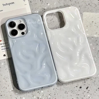 เคส จัดส่งในพื้นที่ เคสเหมือนอุกกาบาต มีสีสัน รอยย่น คลื่น สวย For IPhone16 15 13 12 11 6 7 8 plus Pro Promax X XR XS