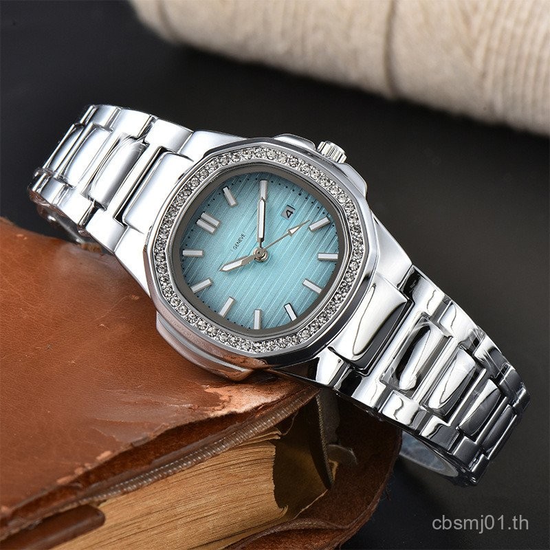 Wish Mens Mechanical Watch คุณภาพสูงสามมือ Baida ยี่ห้อเพชรปฏิทิน Luminous สายเหล็กนาฬิกาชุด 888 L1C
